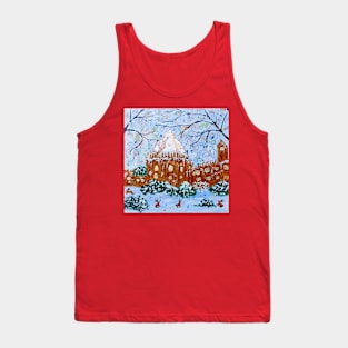 Radcliffe Camera, Oxford in the Snow Tank Top